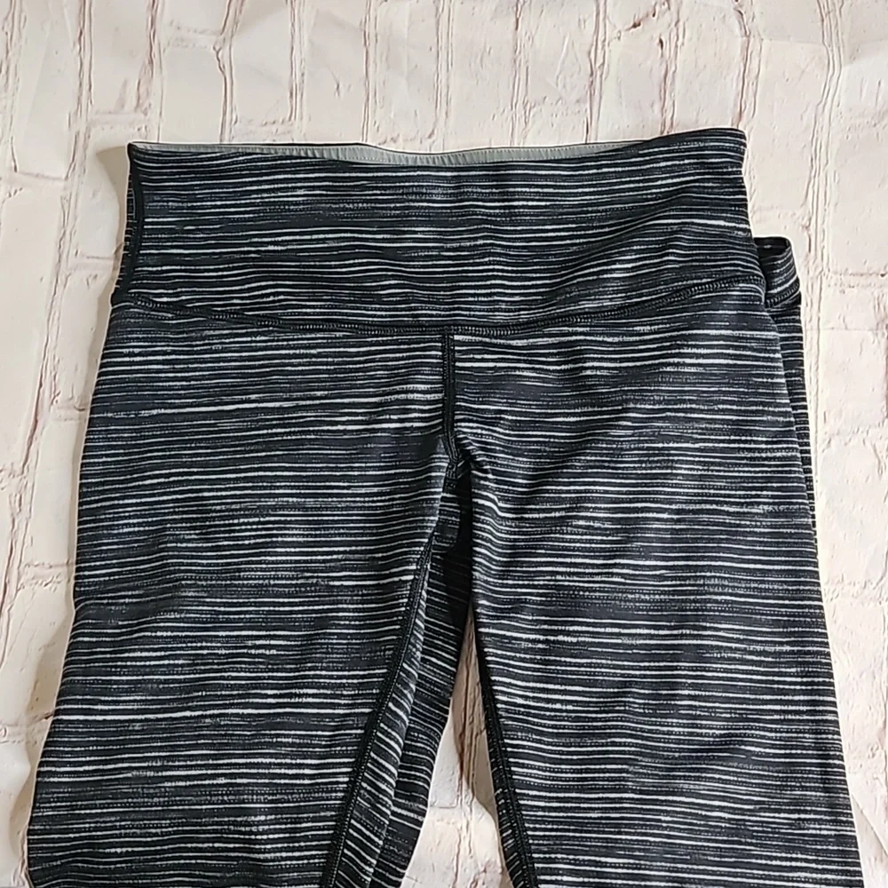 Lululemon Wunder Under Pant Leggings III Blurry Belle Battleship Black Size 6